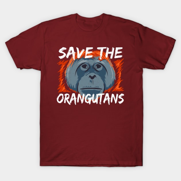 Save the Orangutans - Orangutan Conservation T-Shirt by bangtees